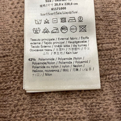 Fendi Scarf Beige Zucca Pattern Wool — view 3