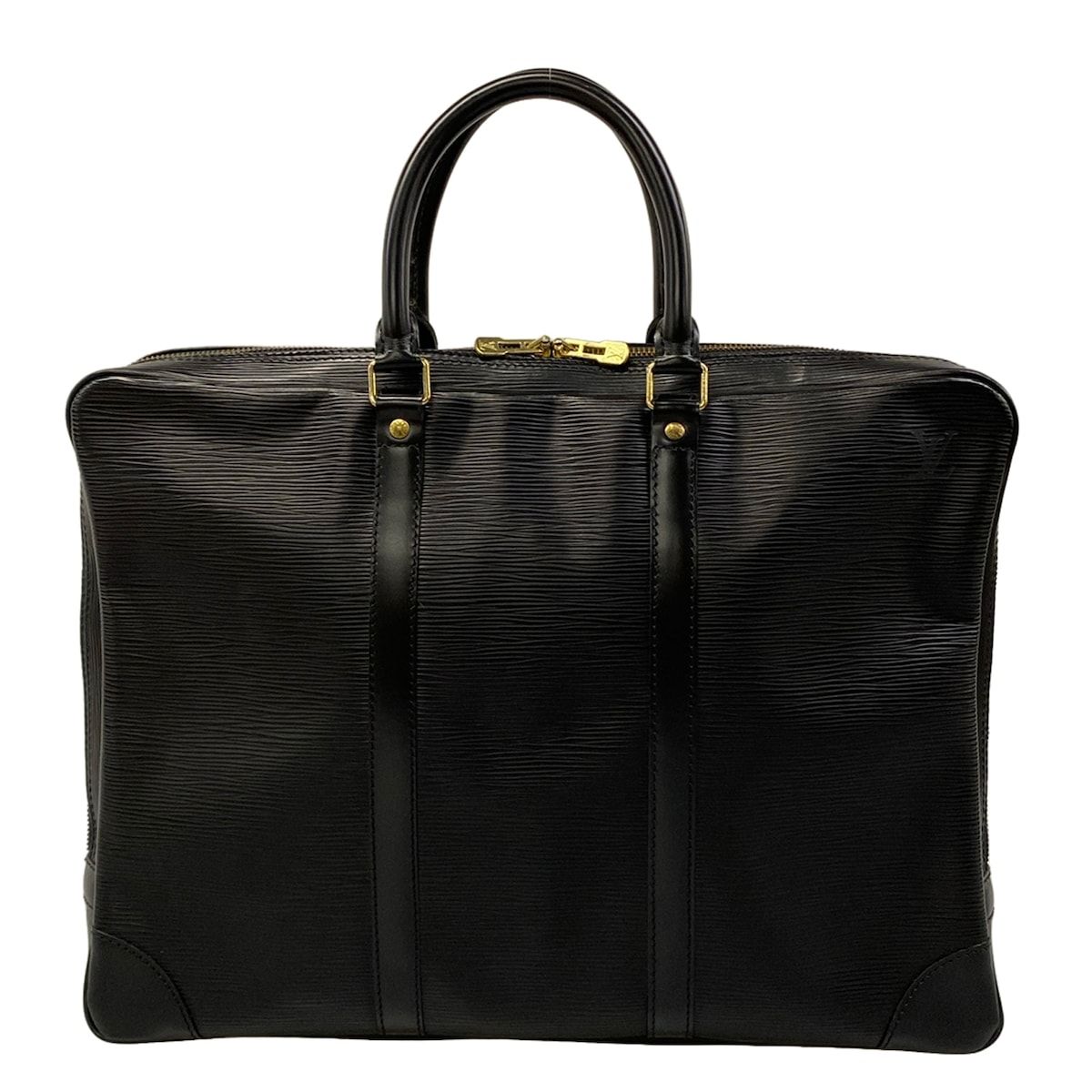 Louis Vuitton Business Bag Epi Porte Document Voyage Noir Leather