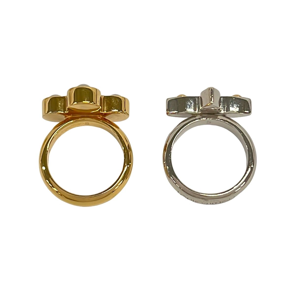 Louis Vuitton Ring S Bague Love Letters Gold Silver S Set — view 5