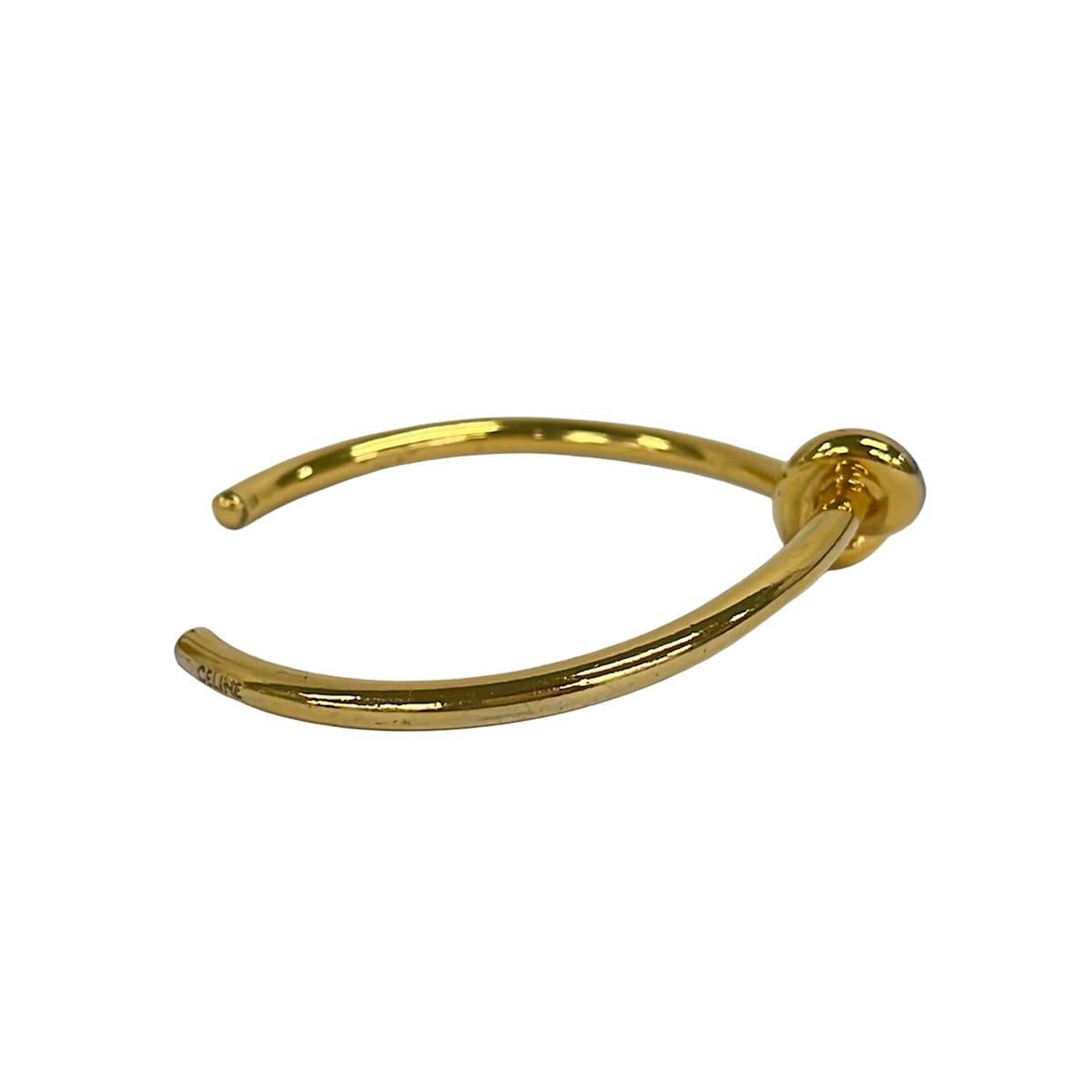Celine Bangle M Knot Extra Thin Gold Bracelet — view 2