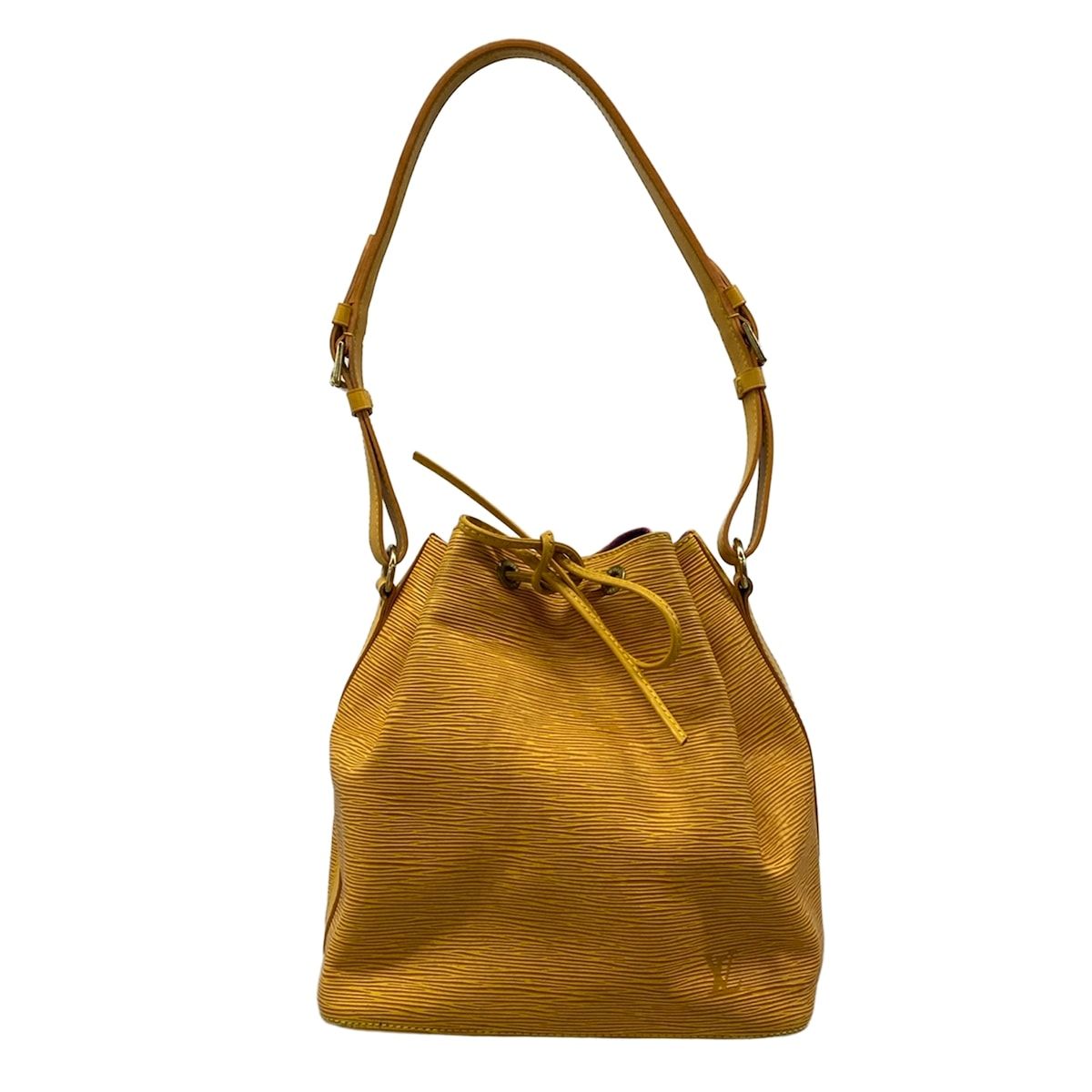 Louis Vuitton Shoulder Bag Epi Noe Jaune Leather
