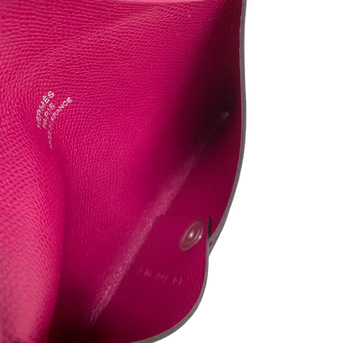 Hermes Card Case Calvi Anemone Silver — view 4