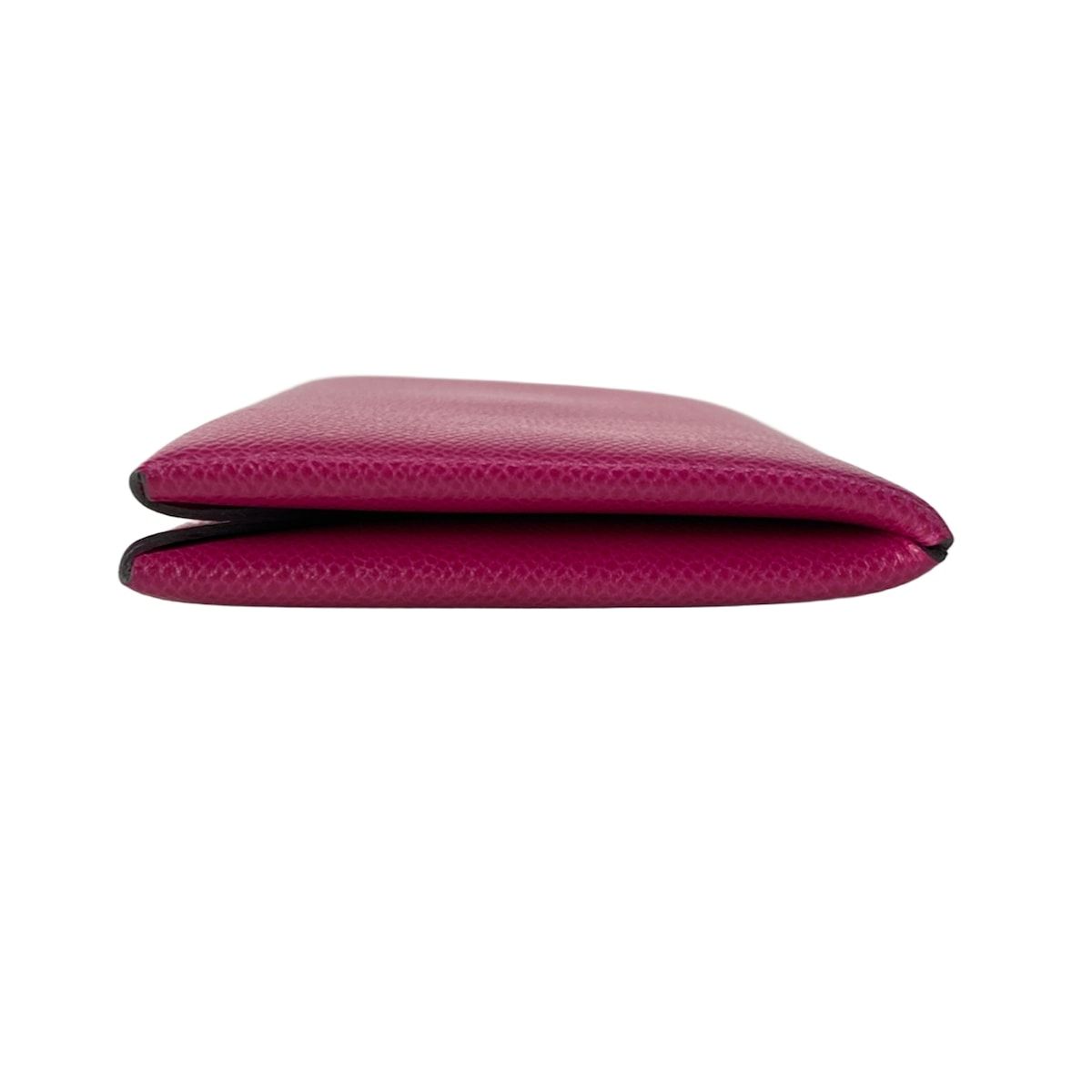 Hermes Card Case Calvi Anemone Silver — view 9