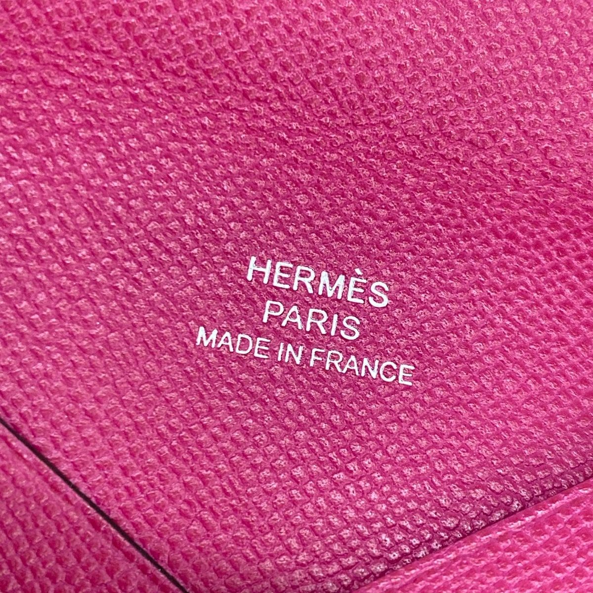 Hermes Card Case Calvi Anemone Silver — view 5