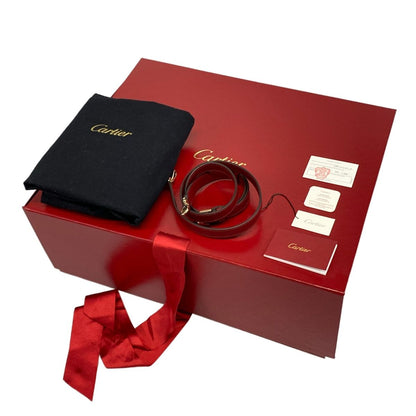 Cartier Handbag C de Cartier Bag SM Bordeaux Leather — view 8