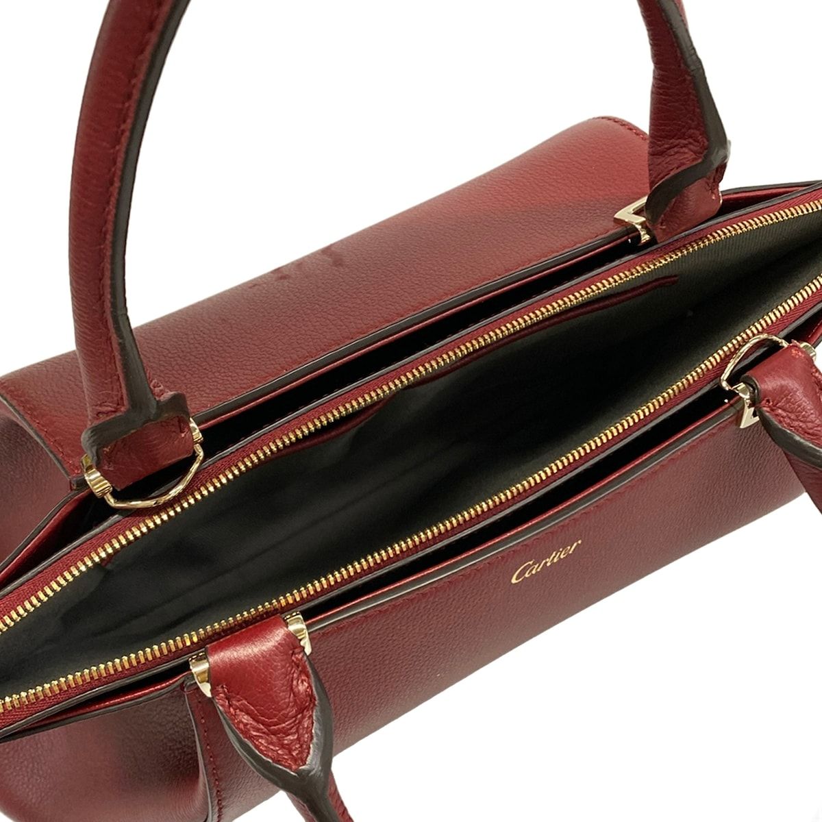 Cartier Handbag C de Cartier Bag SM Bordeaux Leather — view 7