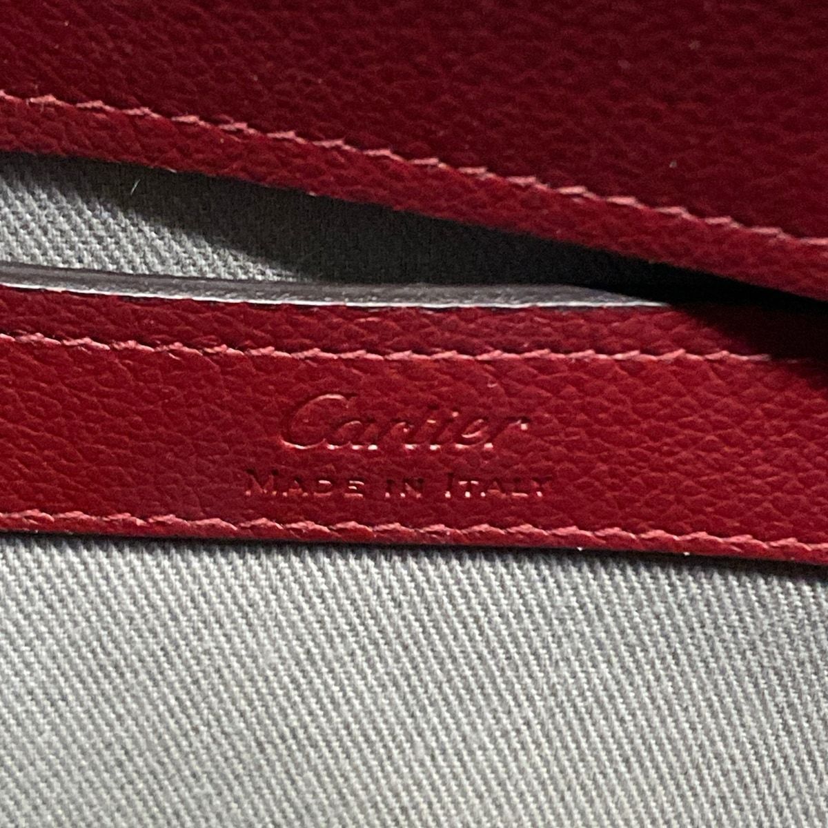 Cartier Handbag C de Cartier Bag SM Bordeaux Leather — view 9