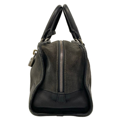 Loewe Handbag Amazona 28 Dark Gray Black Leather — view 4