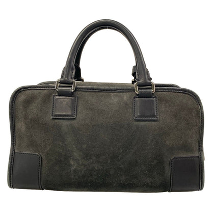 Loewe Handbag Amazona 28 Dark Gray Black Leather — view 3