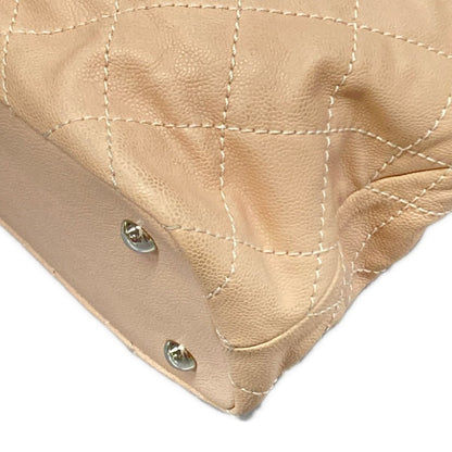 Chanel Shoulder Bag Wild Stitch Beige Chain Silver — view 6