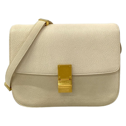 Celine Shoulder Bag Classic Box White
