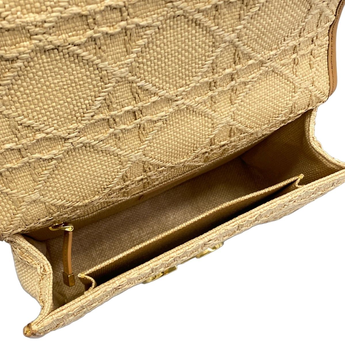 Dior Shoulder Bag 30 Montaigne Flap Beige Brown Gold — view 7