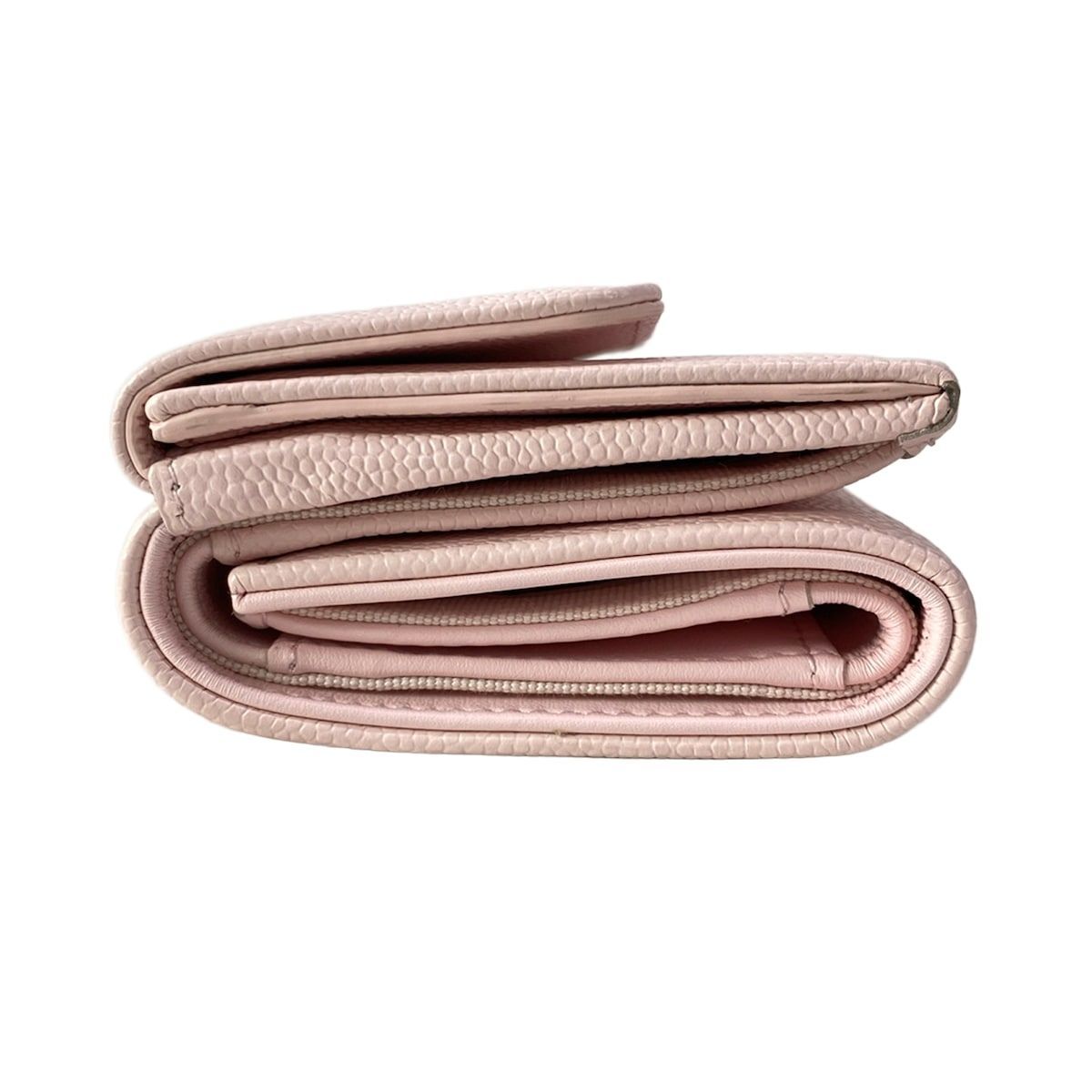 Chanel Trifold Wallet Pink CC Logo — view 8