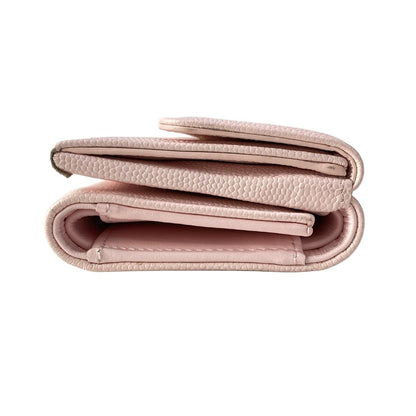 Chanel Trifold Wallet Pink CC Logo — view 9