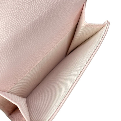 Chanel Trifold Wallet Pink CC Logo — view 4