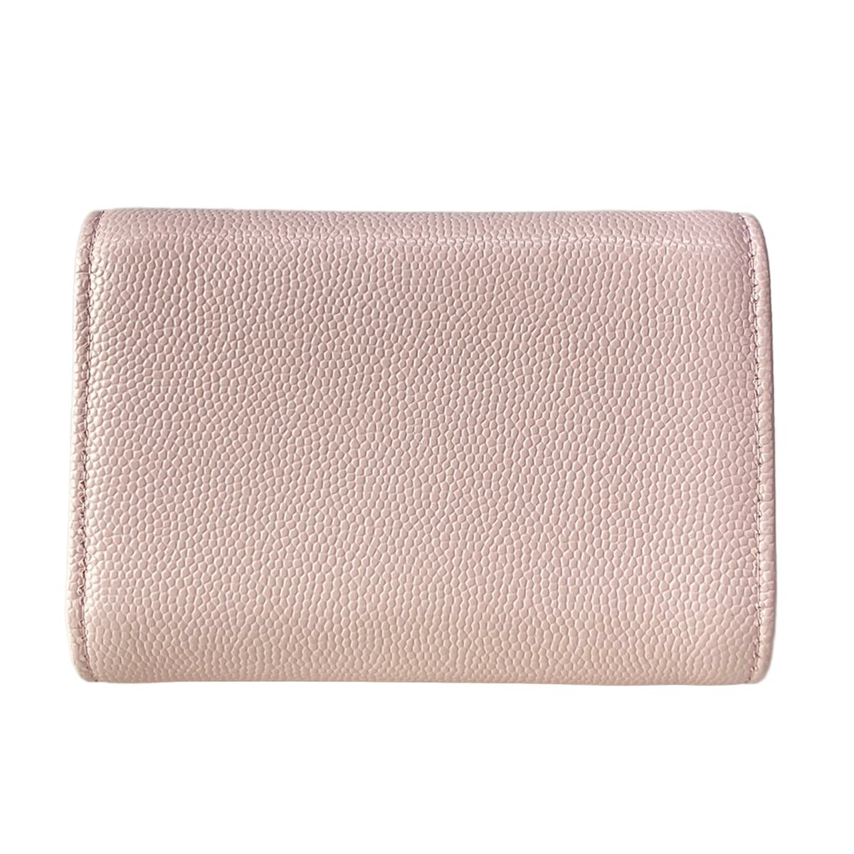 Chanel Trifold Wallet Pink CC Logo — view 2