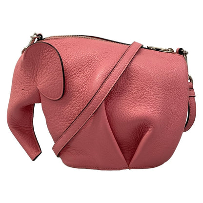 Loewe Shoulder Bag Elephant Pink Small Leather