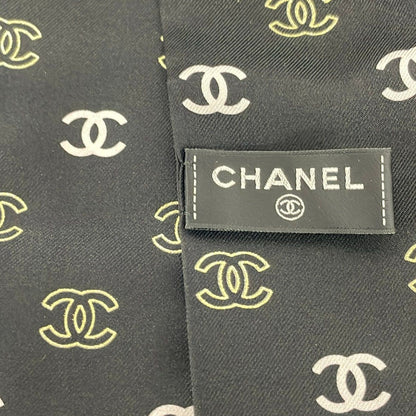 Chanel Scarf Black Gold Pink Ribbon — view 2