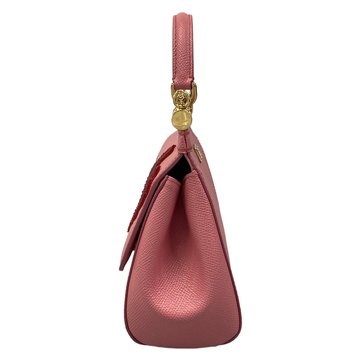 Dolce & Gabbana Handbag Shishiri Pink White Red Love Beads Leather — view 4