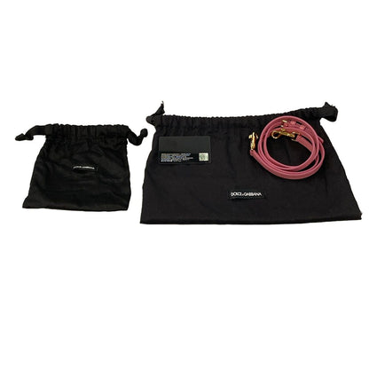 Dolce & Gabbana Handbag Shishiri Pink White Red Love Beads Leather — view 8