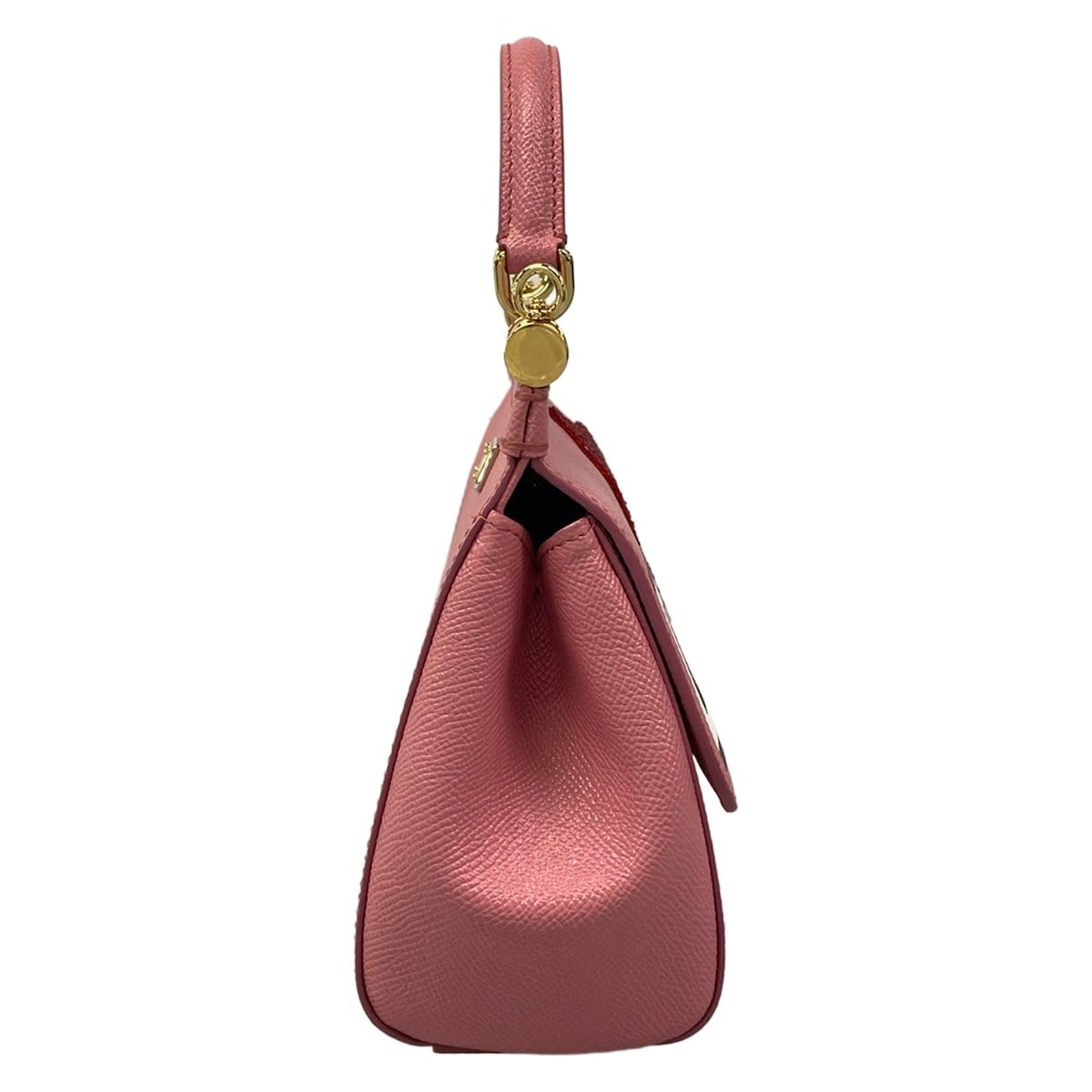 Dolce & Gabbana Handbag Shishiri Pink White Red Love Beads Leather — view 2
