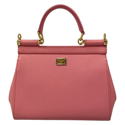 Dolce & Gabbana Handbag Shishiri Pink White Red Love Beads Leather — view 3