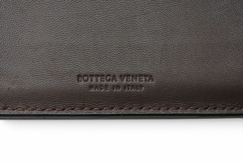 Bottega Veneta Wallet Bifold Folding Intrecciato Dark Brown — view 7