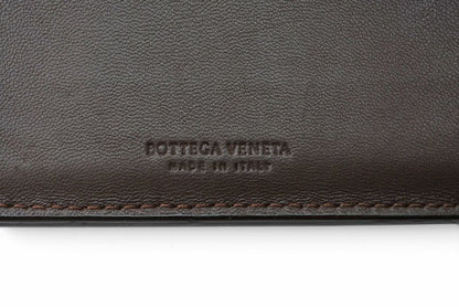 Bottega Veneta Wallet Bifold Folding Intrecciato Dark Brown — view 7