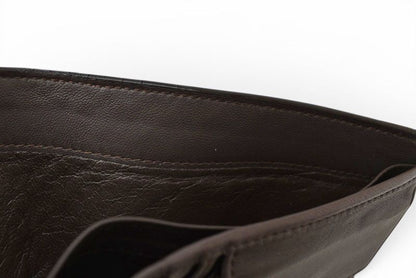 Bottega Veneta Wallet Bifold Folding Intrecciato Dark Brown — view 6
