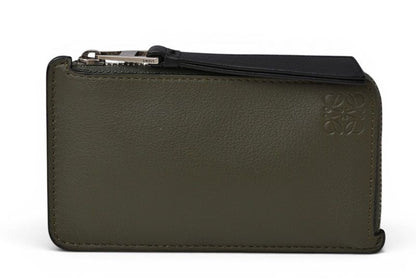 Loewe Coin Case Card Fragment Mini Wallet Khaki Brown
