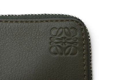 Loewe Coin Case Card Fragment Mini Wallet Khaki Brown — view 3