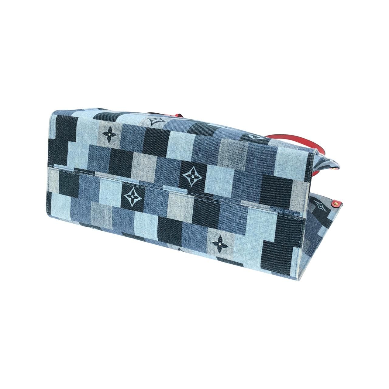 Louis Vuitton Denim Monogram On The Go GM — view 2