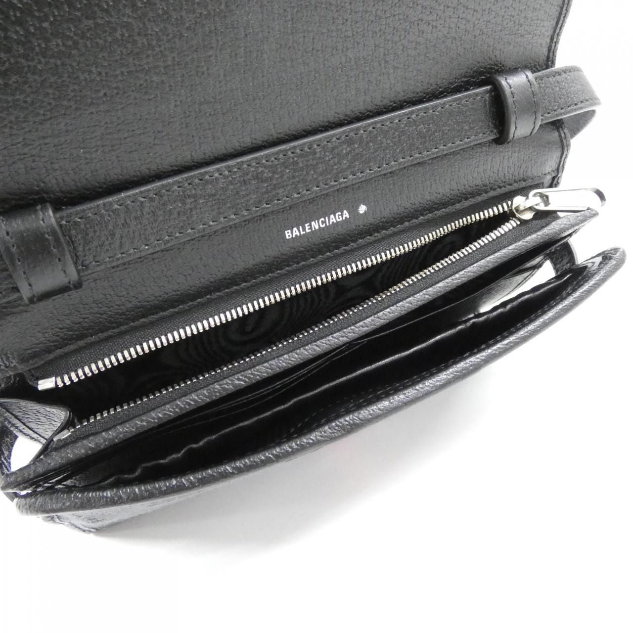 Balenciaga Shoulder Wallet Black — view 8