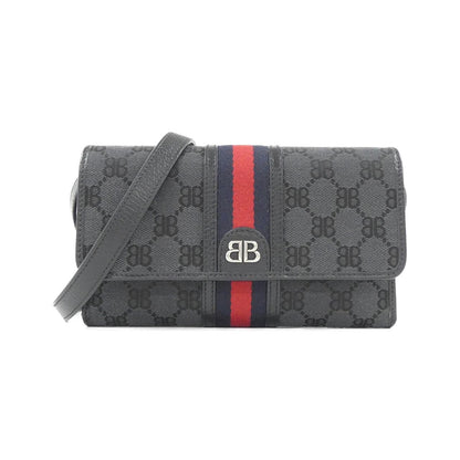 Balenciaga Shoulder Wallet Black