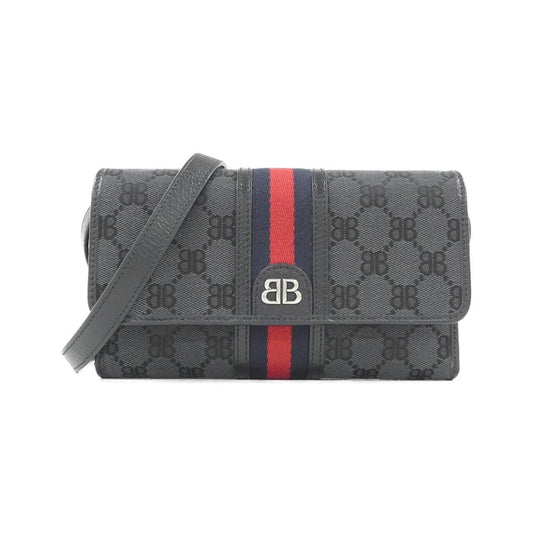 Balenciaga Shoulder Wallet Black