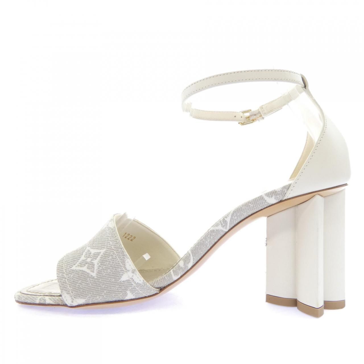 Louis Vuitton Monogram Denim Silhouette Line Sandals — view 2