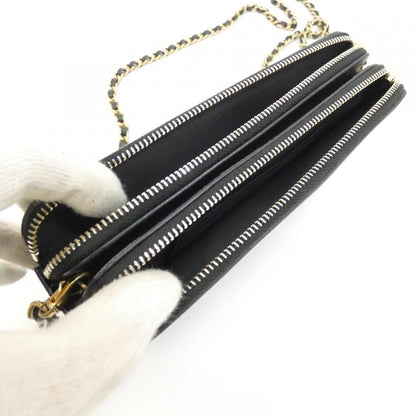 Chanel Chain Shoulder Bag Black — view 9