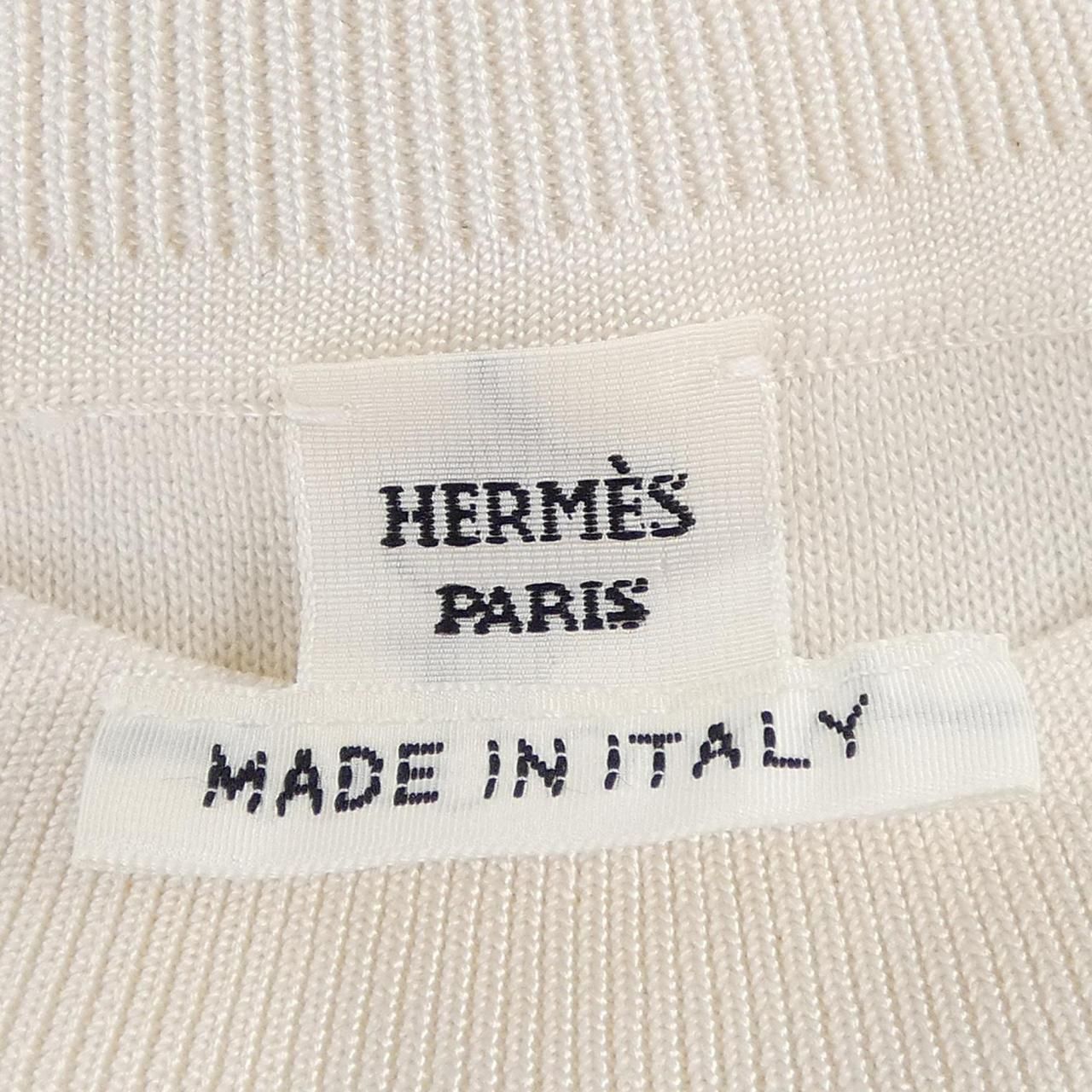 Hermes Knit Sweater White — view 4