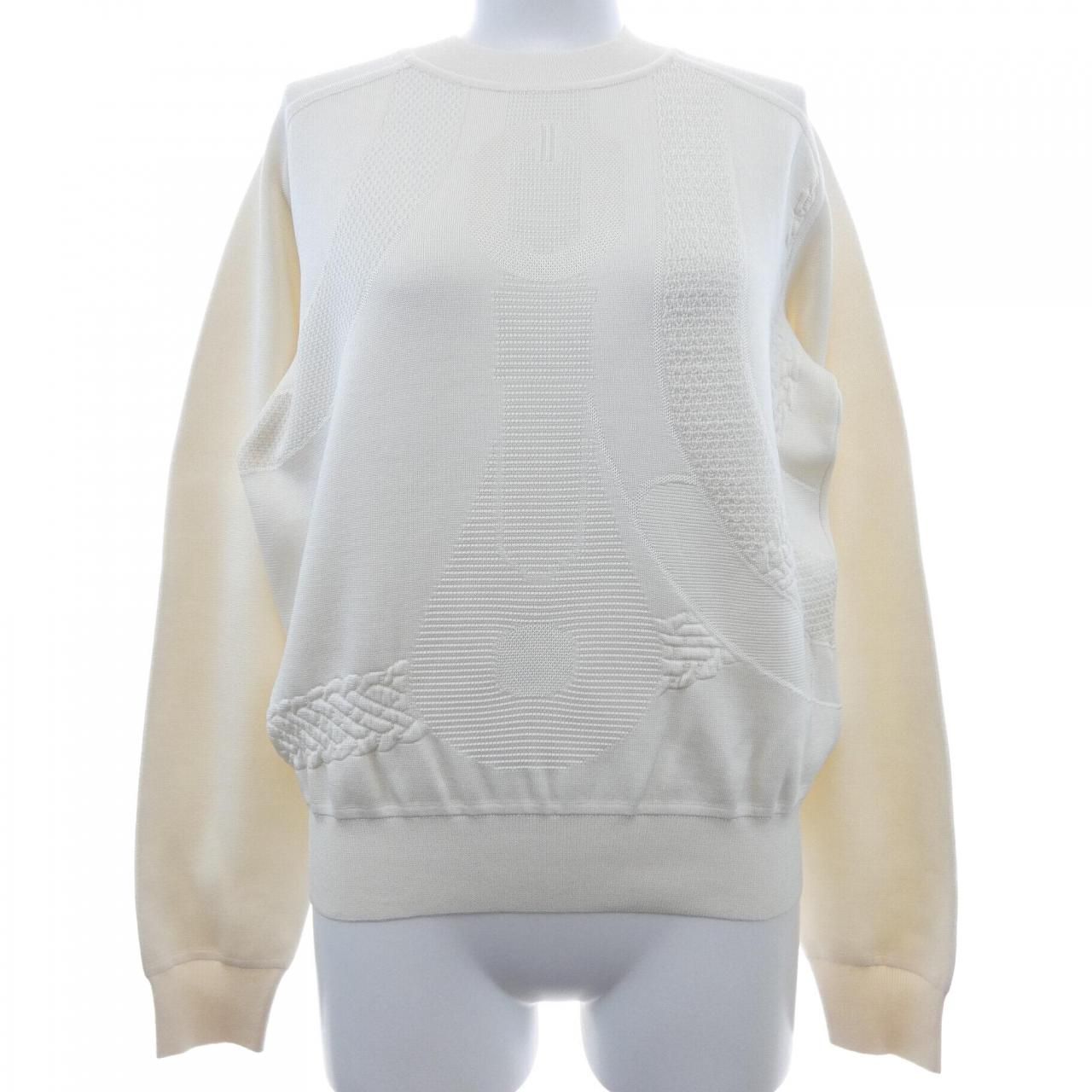 Hermes Knit Sweater White