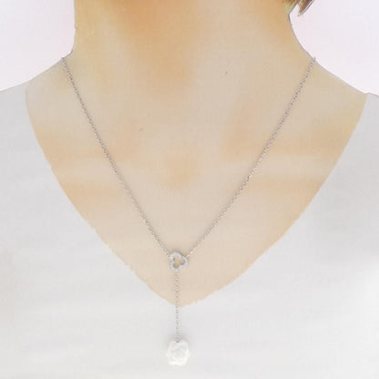 Chanel Camellia Necklace White Gold — view 7