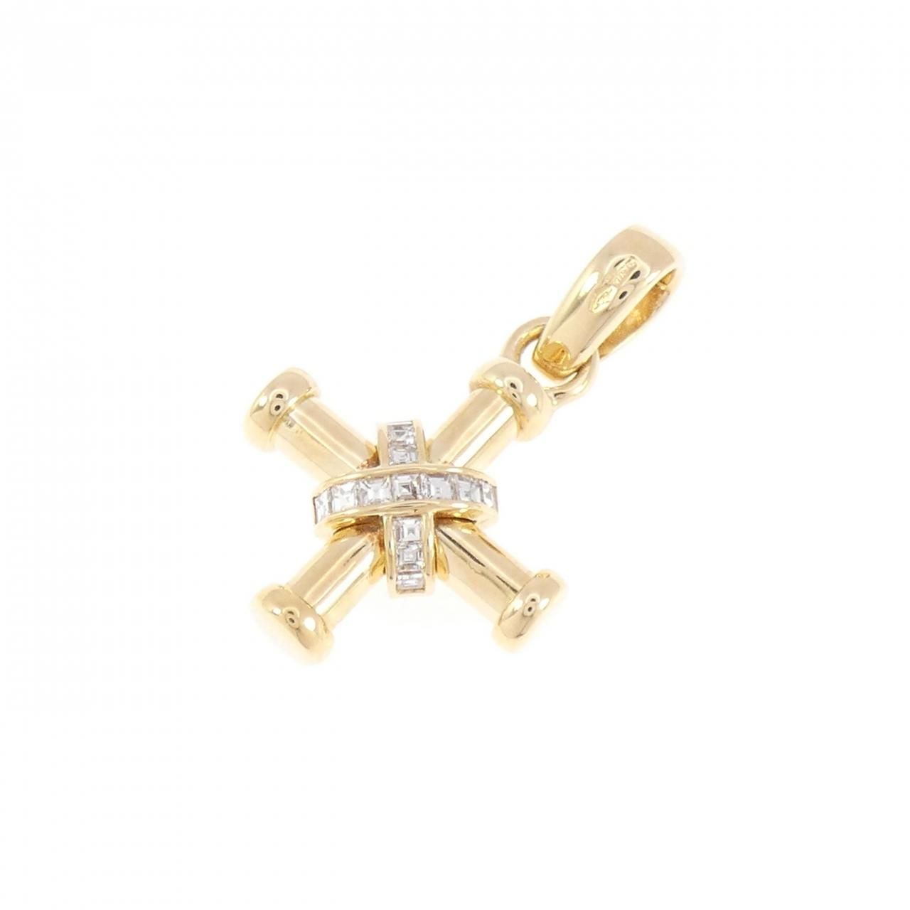 Bvlgari Diamond Pendant Gold