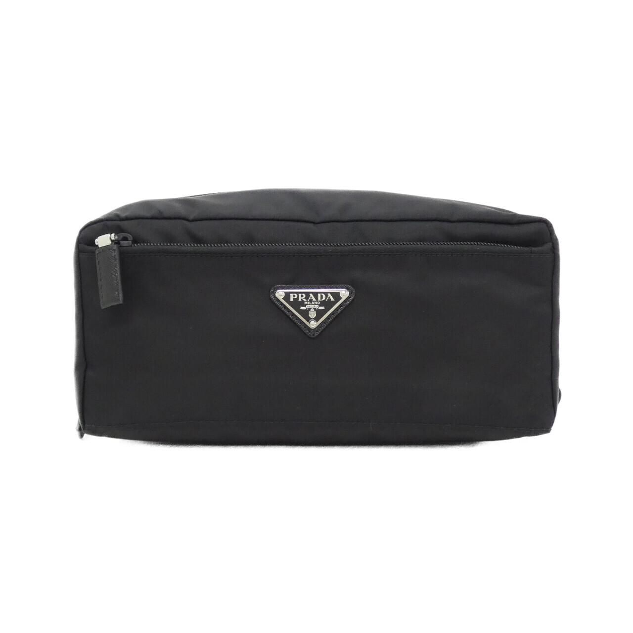 Prada Second Bag Vanity Bag Silver