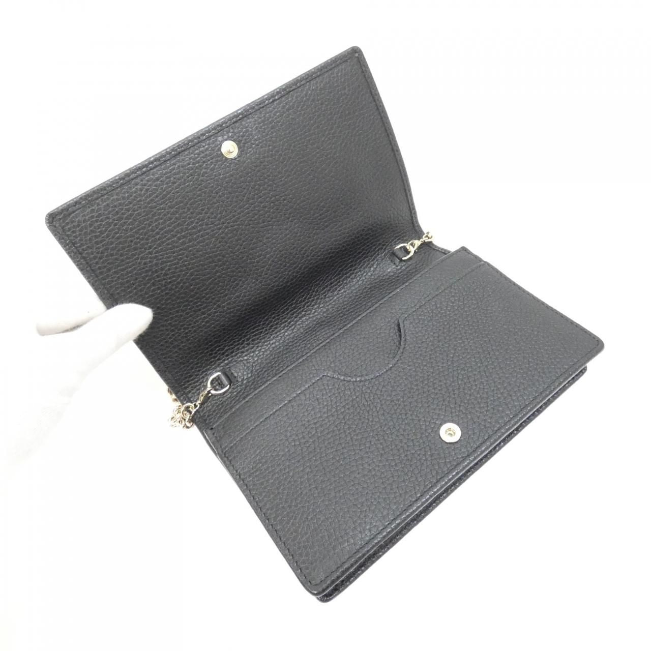 Gucci Chain Shoulder Bag Black — view 7