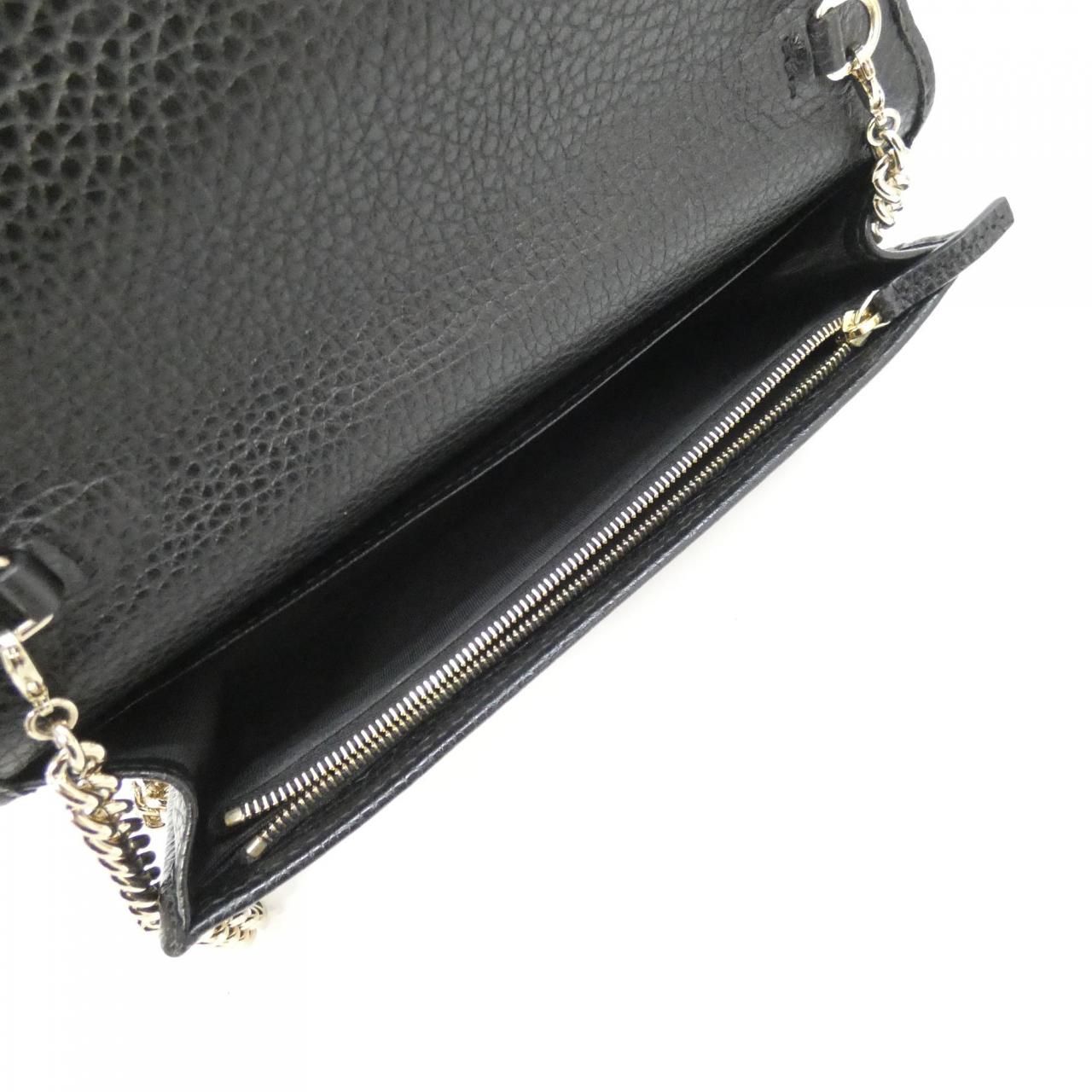 Gucci Chain Shoulder Bag Black — view 8