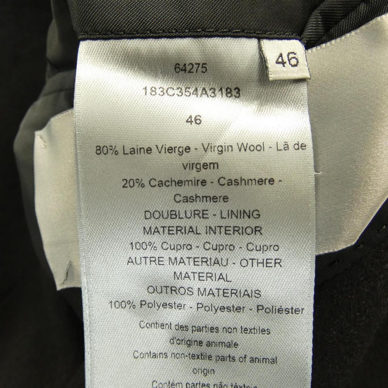 Dior Coat Black — view 3
