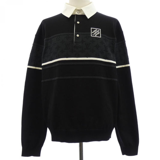 Louis Vuitton Monogram Jacquard Long Sleeve Polo