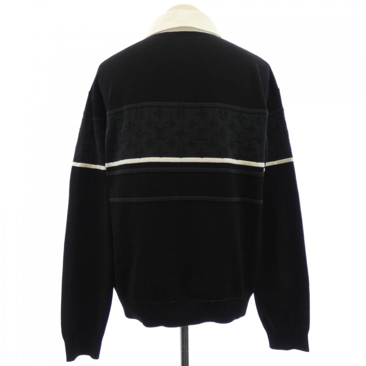 Louis Vuitton Monogram Jacquard Long Sleeve Polo — view 2