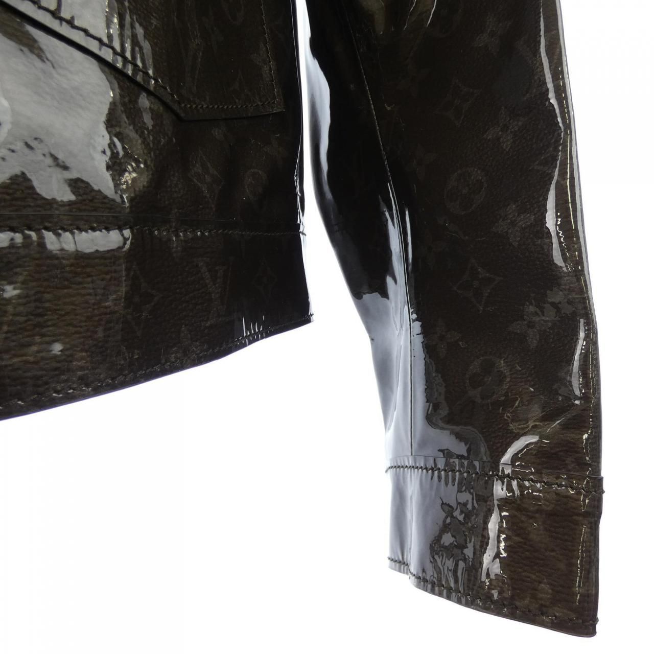 Louis Vuitton Monogram Eclipse Gray Leather Jacket — view 6