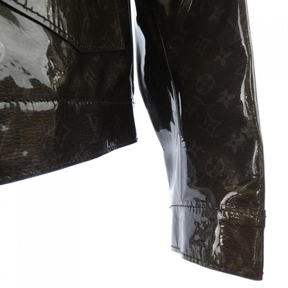 Louis Vuitton Monogram Eclipse Gray Leather Jacket — view 6