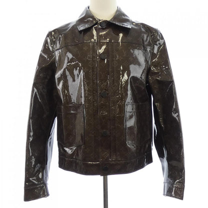 Louis Vuitton Monogram Eclipse Gray Leather Jacket